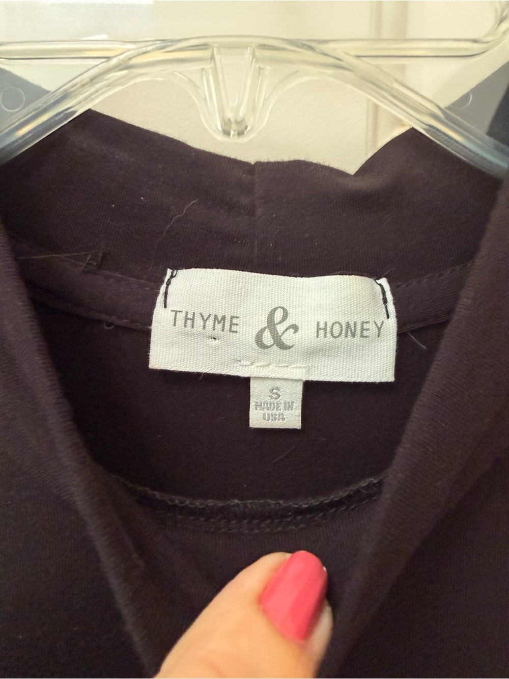 Thyme & Honey Black Mock Neck Mdi Stretch Knit Sheath Dress, Sleeveless, Sz S - Picture 6 of 15